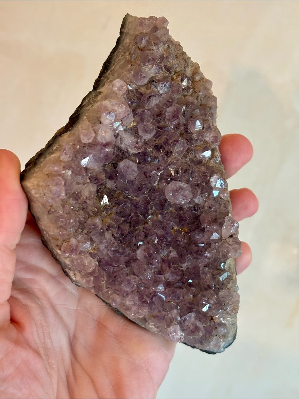 Natural Amethyst Crystal Cluster on Matrix – Large Raw Mineral Specimen